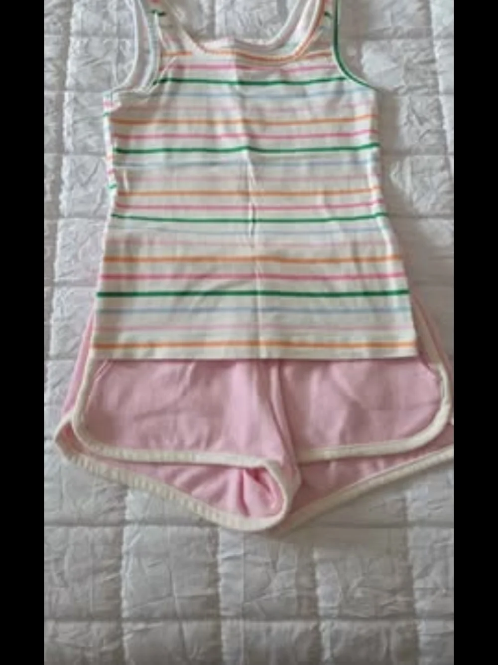Assorted Girls' Tank Tops and Shorts - Pink, Navy, Mint, Gray, Green